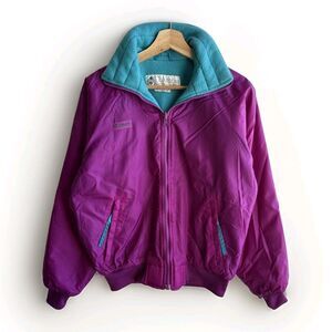 VTG Columbia Sportswear Radial Sleeve Jacket Coat Women’s Medium Nylon Purple